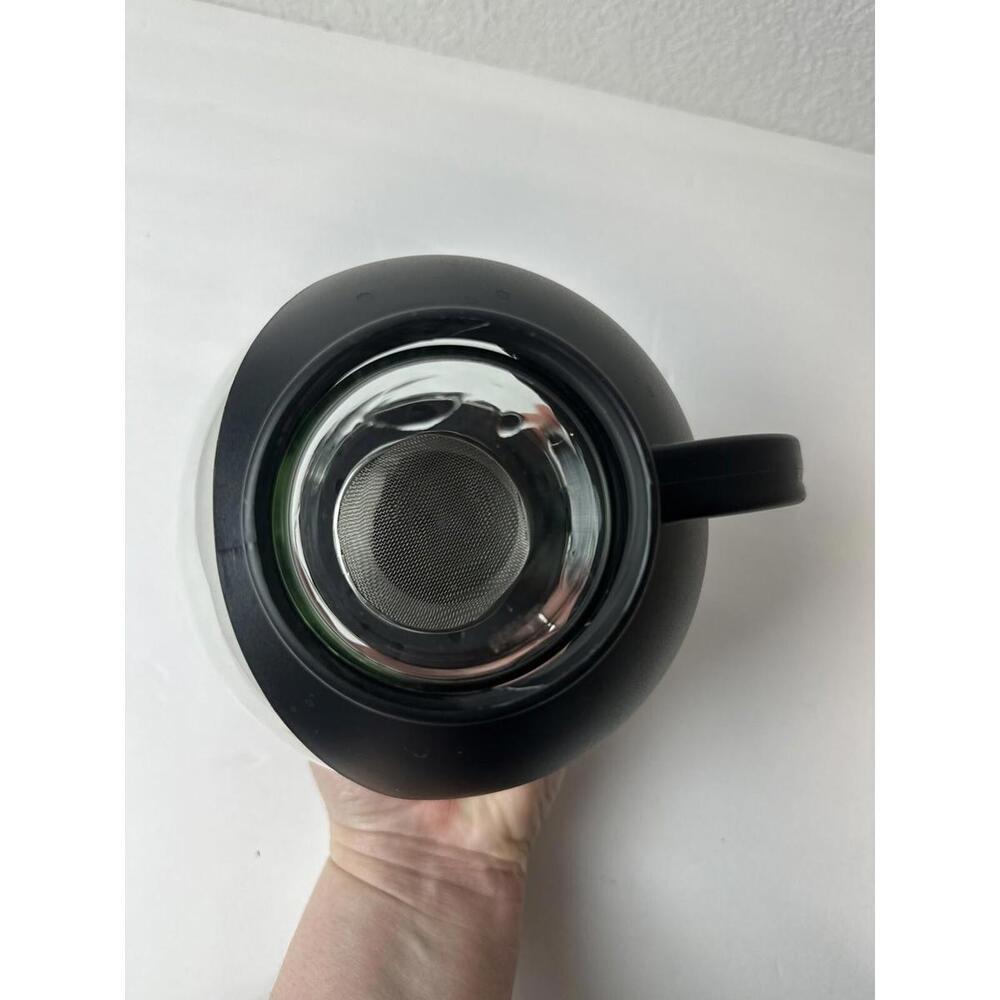 Norpo Eclipse 25 oz. Tempered Glass Tea Pot Infuser with Stainless Steel Basket - Picture 6 of 8